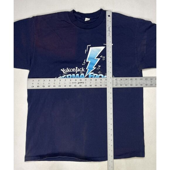 VINTAGE  Yukon jack Perma Frost Schnapps T-shirt Men XL USA Single Stitch - Picture 10 of 10